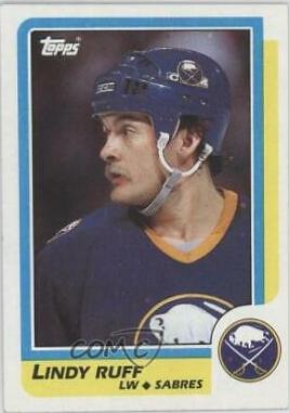 Lindy Ruff #4 Hockey Cards 1986 Topps