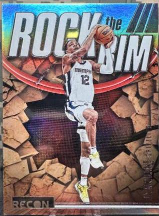 Ja Morant #8 Basketball Cards 2023 Panini Recon Rock the Rim