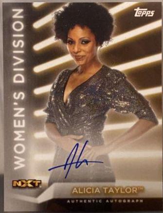 Alicia Taylor #A-AT Wrestling Cards 2021 Topps WWE Women's Division Autographs