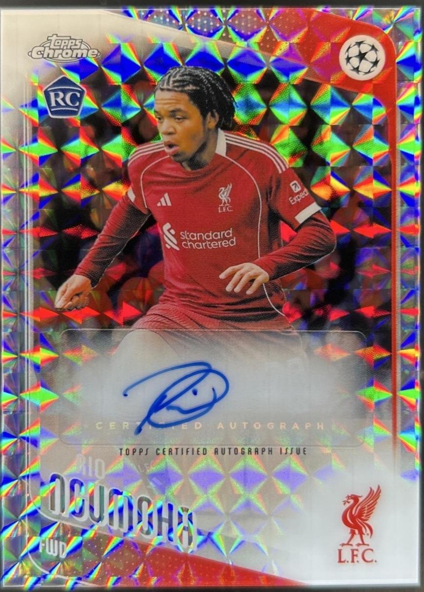 Rio Ngumoha [Geometric] #CA-RN Prices | 2025 Topps Chrome UEFA 