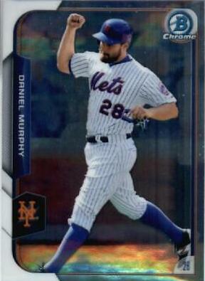 Daniel Murphy #5 Baseball Cards 2015 Bowman Chrome