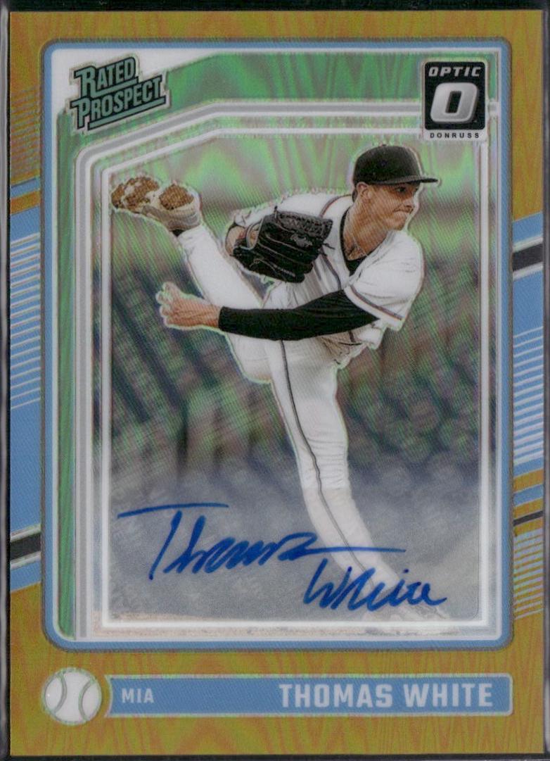 Thomas White #147 2024 Donruss Baseball Rated Prospects Optic Signatures