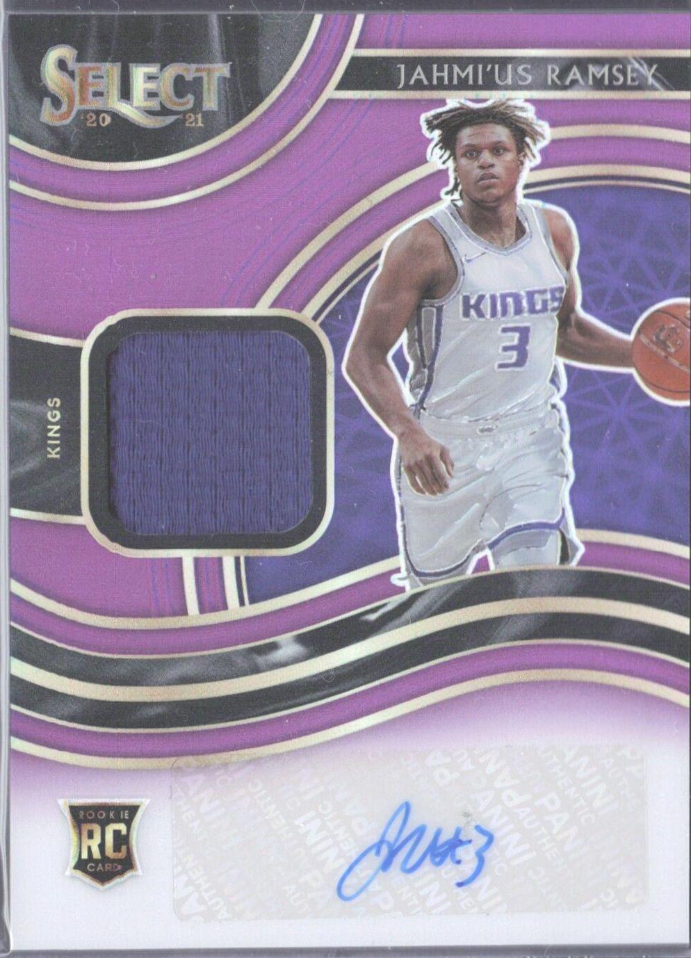 Jahmi'us Ramsey #RJA-RAM Basketball Cards 2020 Panini Select Rookie Signatures