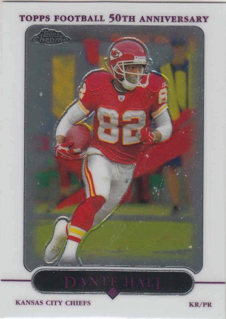 Dante Hall #9 Football Cards 2005 Topps Chrome