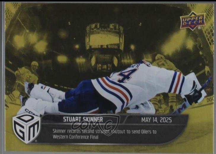 Stuart Skinner #87 2024 Upper Deck Game Dated Moments Hockey