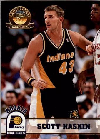 Scott Haskin #346 Basketball Cards 1993 Hoops Fifth Anniversary Gold