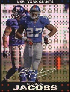 Brandon Jacobs #TC125 2007 Topps Chrome Football