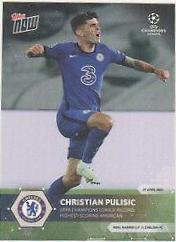Christian Pulisic #66 Soccer Cards 2020 Topps Now UEFA Champions League