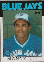 Manny Lee #23 Baseball Cards 1986 Topps Prices