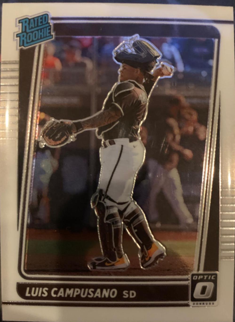 Luis Campusano #66 Baseball Cards 2021 Panini Donruss Optic