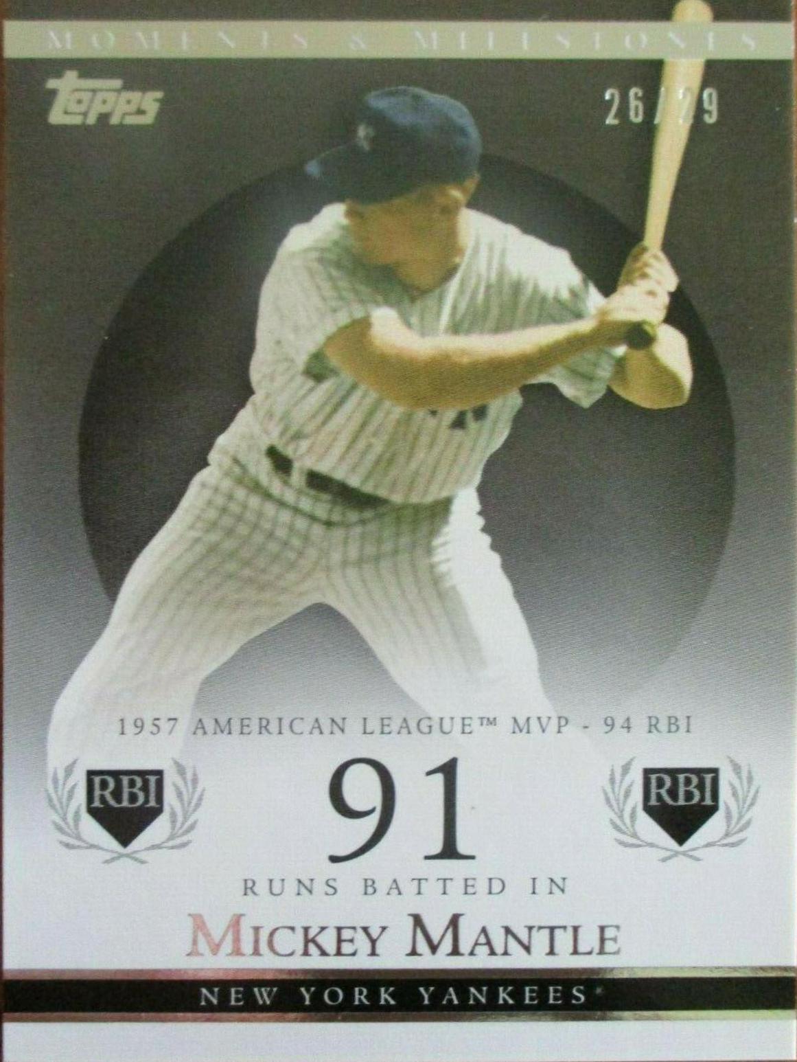 Mickey Mantle #78 2007 Topps Moments & Milestones Baseball