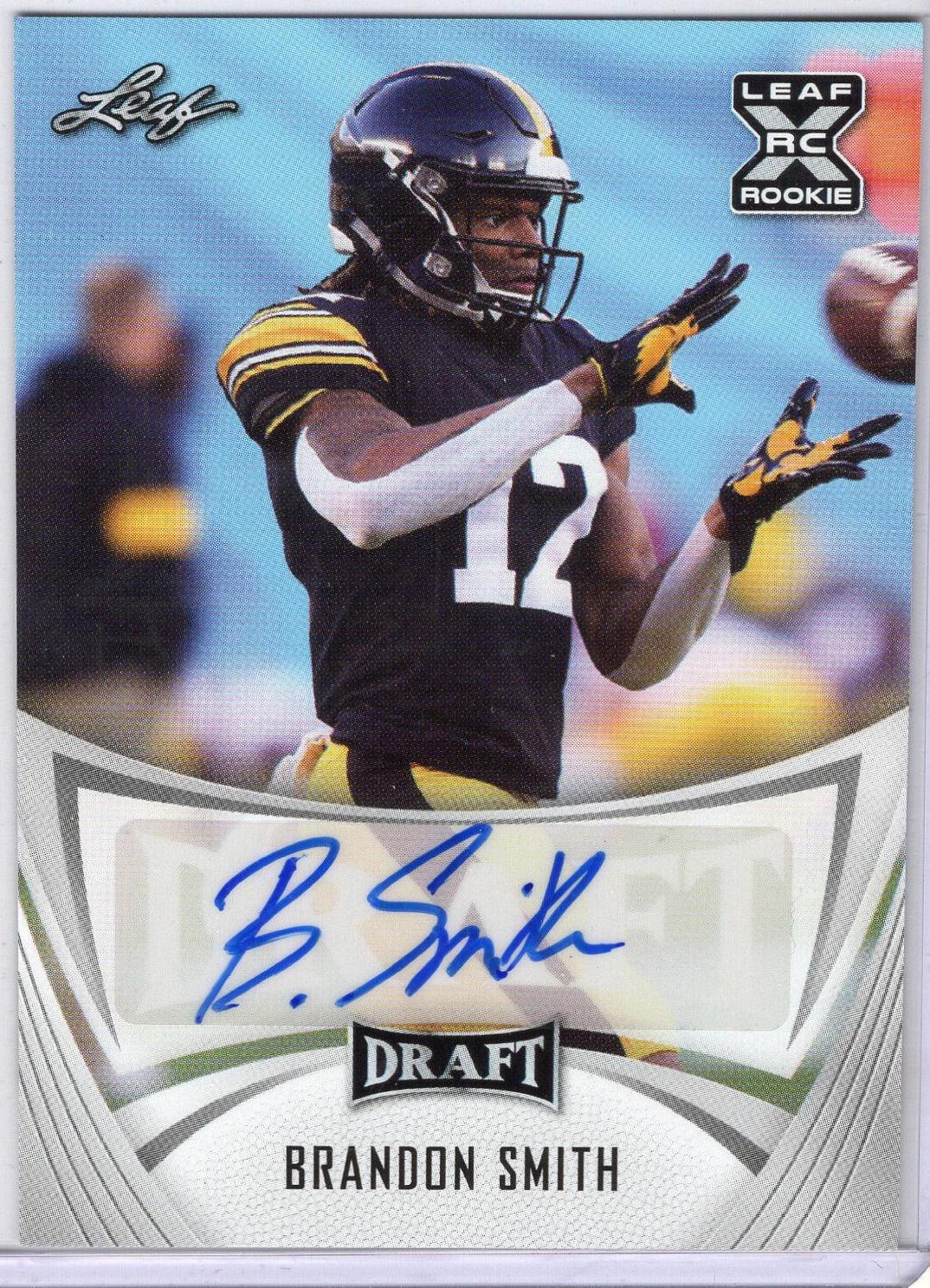 Brandon Smith #BA-BS2 Football Cards 2021 Leaf Draft Autograph