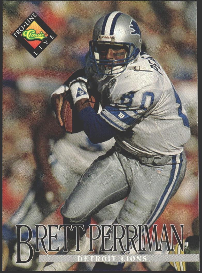 Brett Perriman #41 Football Cards 1994 Pro Line Live