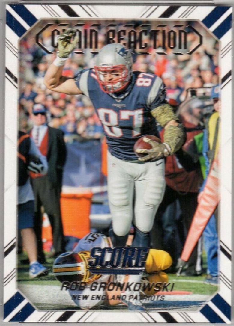 Rob Gronkowski #7 Football Cards 2016 Panini Score Chain Reaction