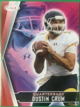 Dustin Crum #18 Football Cards 2022 Sage Hit