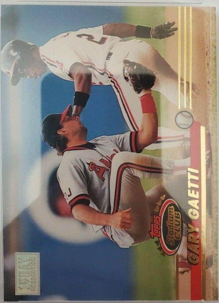Gary Gaetti #512 1993 Stadium Club 1st Day Production Baseball