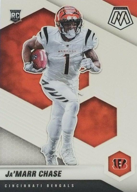 Ja'Marr Chase #307 Football Cards 2021 Panini Mosaic