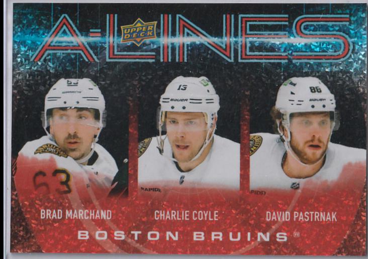 Brad Marchand / Charlie Coyle / David Pastrnak [Red] #AL-3