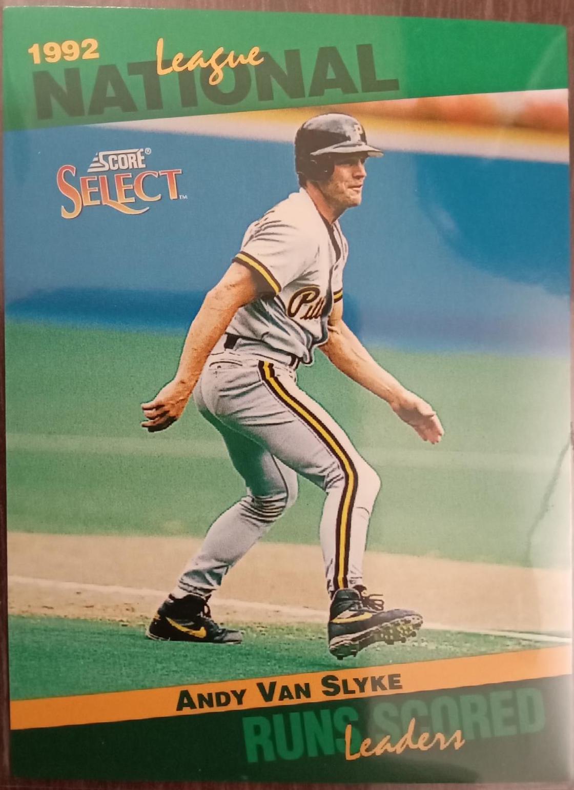 Andy Van Slyke #42 Baseball Cards 1993 Score Select Stat Leaders