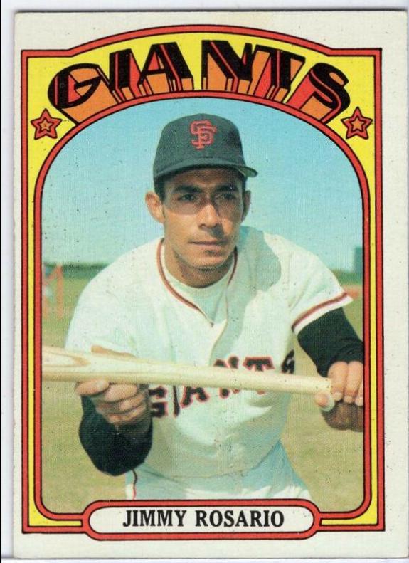 Jimmy Rosario #366 Baseball Cards 1972 Topps