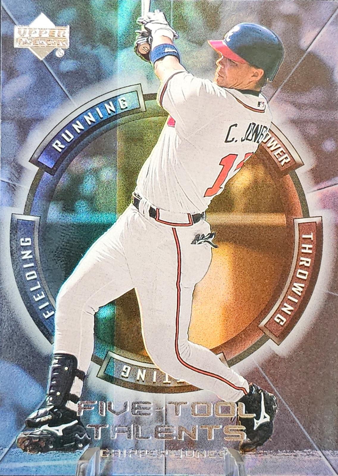 Chipper Jones #FT-14 Baseball Cards 2000 Upper Deck Five Tool Talent
