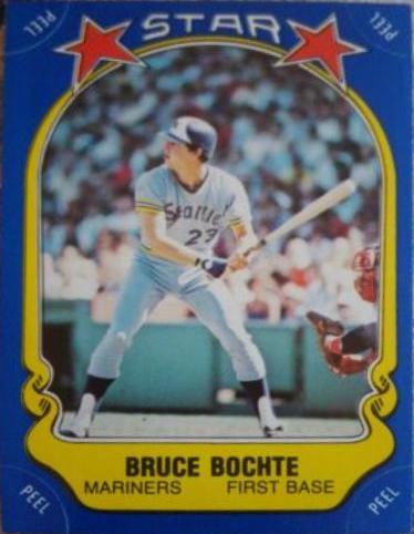 Bruce Bochte #8 Baseball Cards 1981 Fleer Star Stickers