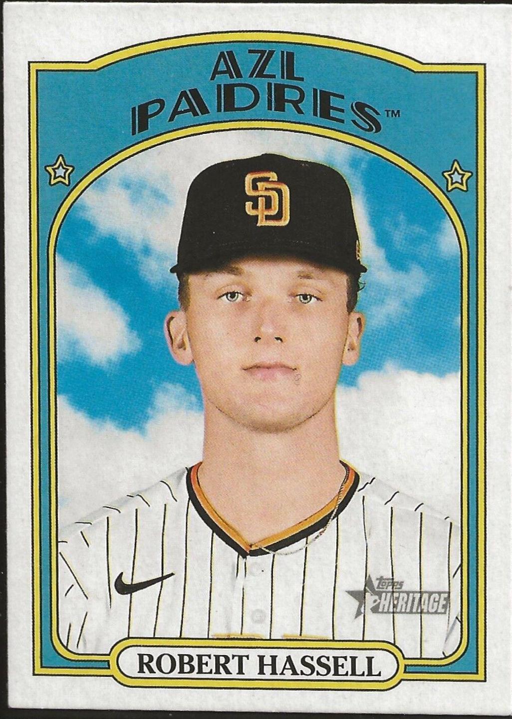 Robert Hassell #1 Baseball Cards 2021 Topps Heritage Minor League
