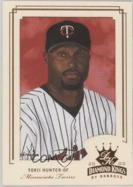 Torii Hunter #34 Baseball Cards 2003 Donruss Diamond Kings