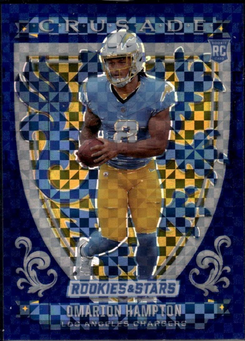 Omarion Hampton [Blue] #17 Prices | 2025 Panini Rookies & Stars