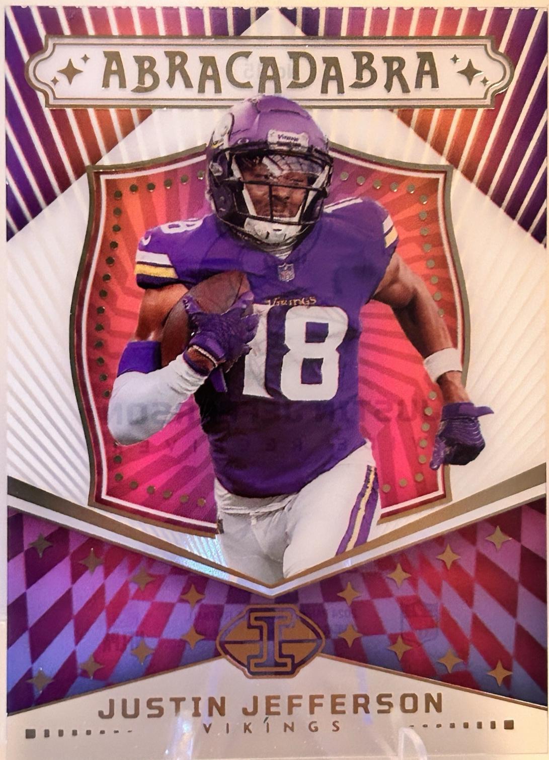 Justin Jefferson #15 Football Cards 2024 Panini Illusions Abracadabra