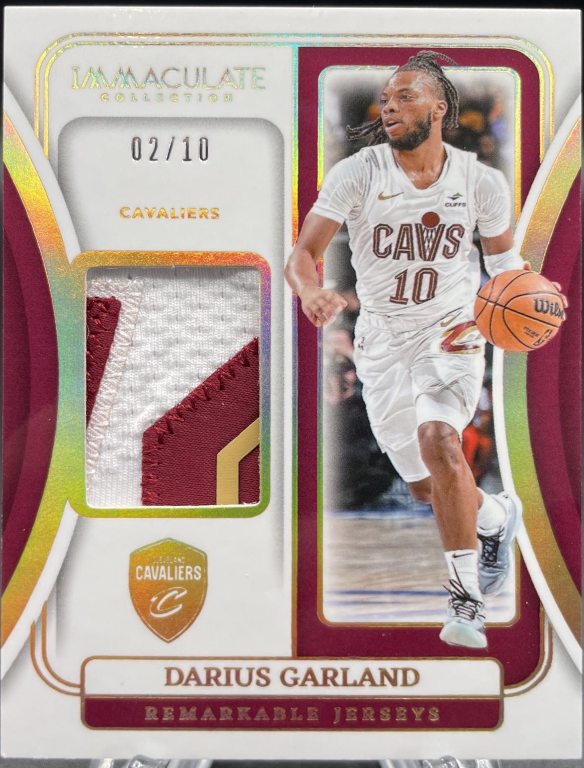 Darius Garland #10 Basketball Cards 2023 Panini Immaculate Remarkable Jersey