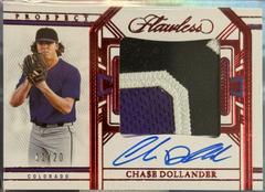 Chase Dollander [Ruby] #PPA-CD Baseball Cards 2024 Panini Flawless Prospect Patch Autograph Prices