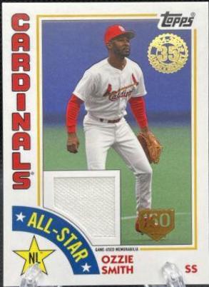 Ozzie Smith #ASR-OS Baseball Cards 2019 Topps 1984 Baseball All Stars Relics