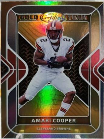 Amari Cooper #GT-ACR Football Cards 2024 Panini Certified Gold Team