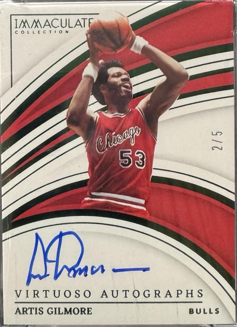 Artis Gilmore #VA-AGM 2022 Panini Immaculate Virtuoso Autograph Basketball