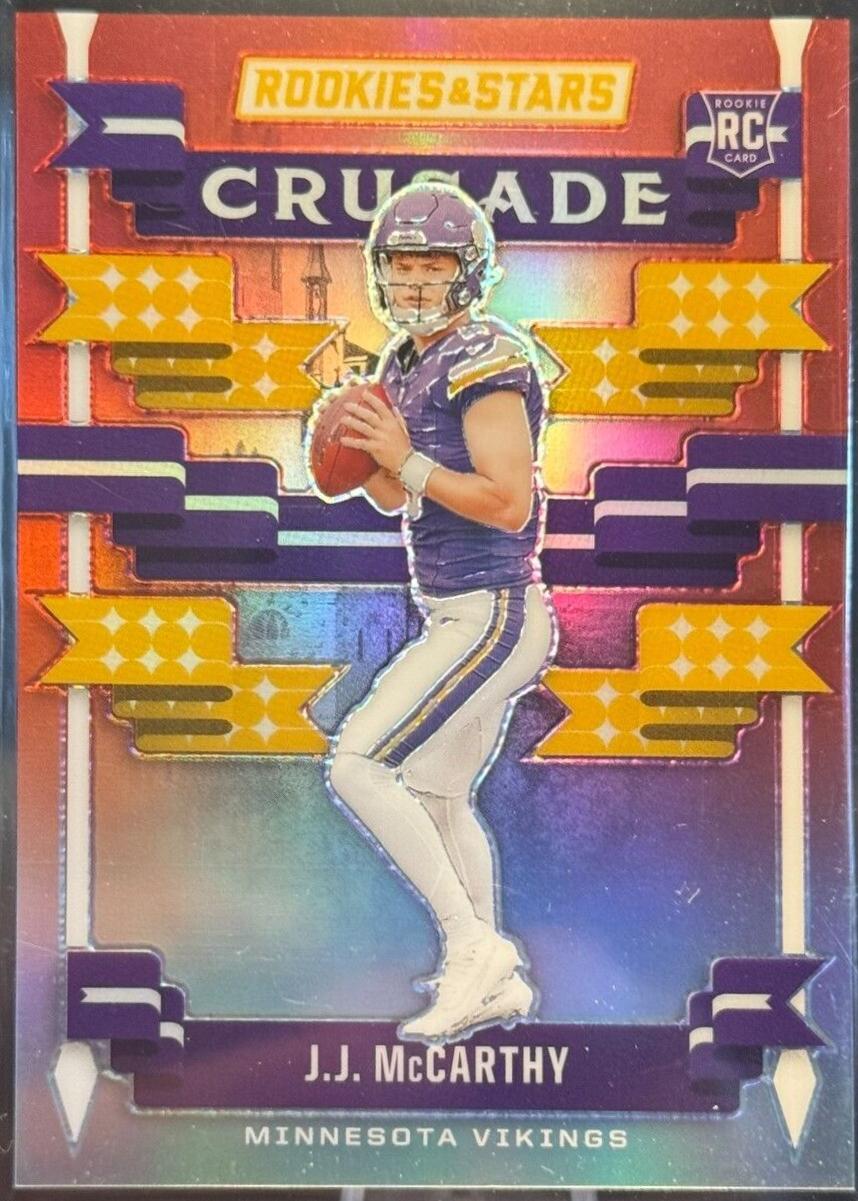 J.J. McCarthy [Ice] #C-JMY Prices | 2024 Panini Rookies & Stars Crusade ...
