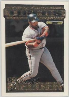 Cecil Fielder #5 Baseball Cards 1994 Topps Black Gold