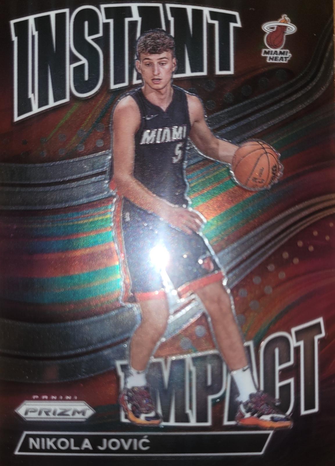 Nikola Jovic #7 Basketball Cards 2022 Panini Prizm Instant Impact