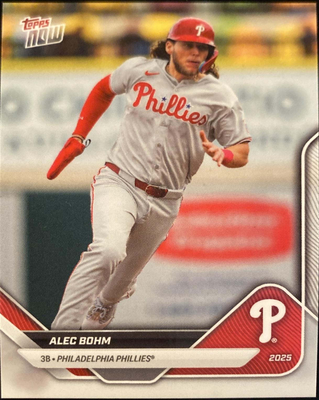 Alec Bohm #OD-188 2025 Topps Now Road To Opening Day Baseball
