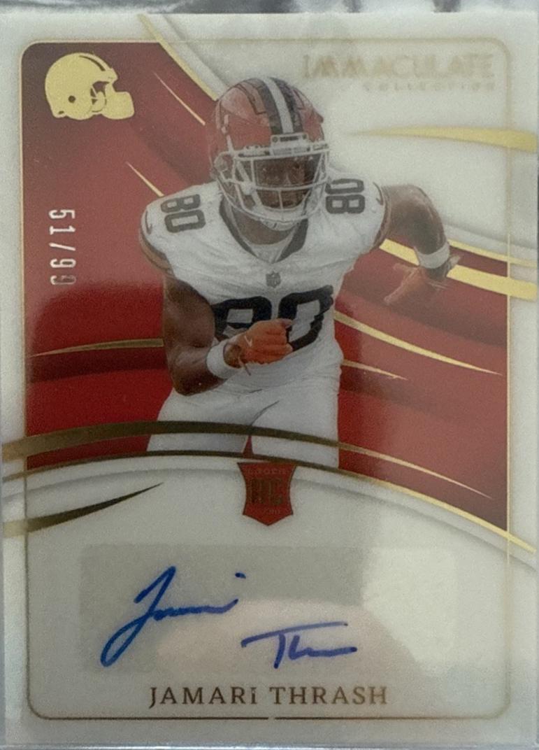Jamari Thrash #5 2024 Panini Immaculate Rookie Autograph Football