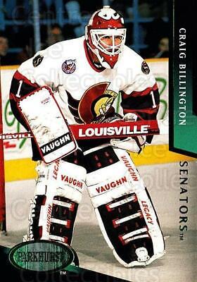 Craig Billington Emerald Ice #138 Hockey Cards 1993 Parkhurst