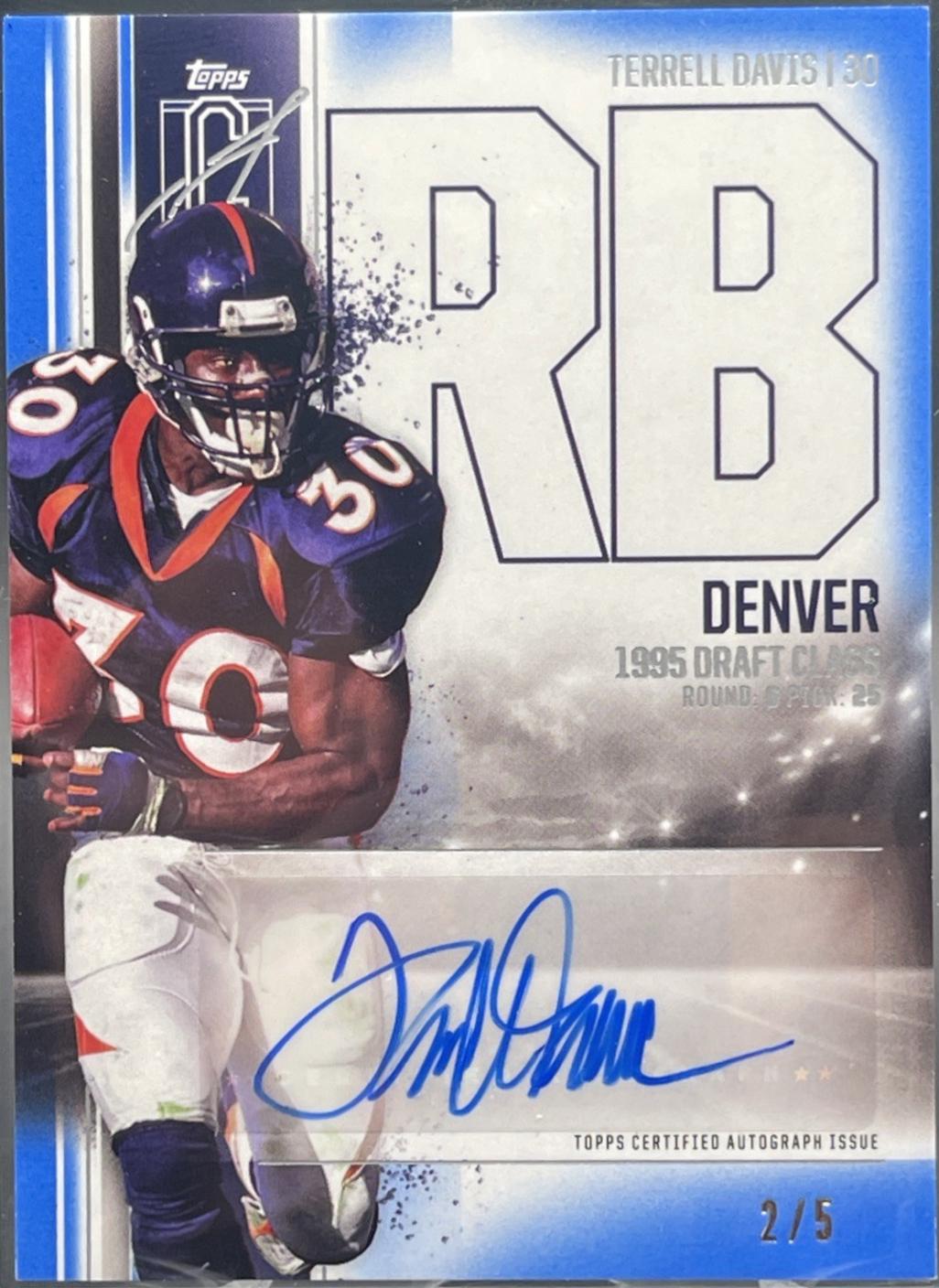 Terrell Davis [Blue] #VCA-TD