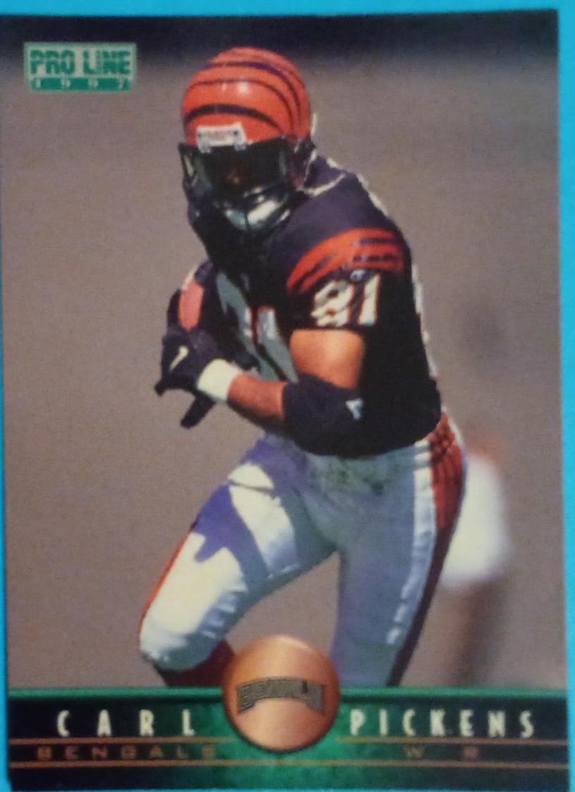 Carl Pickens #62 Football Cards 1997 Pro Line