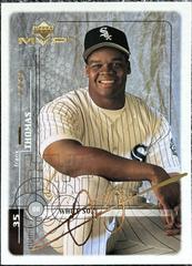 Frank Thomas [Gold Script] #45 Baseball Cards 1999 Upper Deck MVP Prices