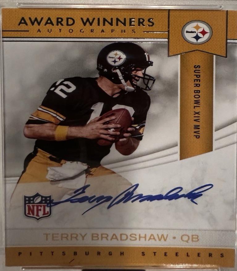 Terry Bradshaw #2 2025 Panini National Treasures Football Award Winners Autographs