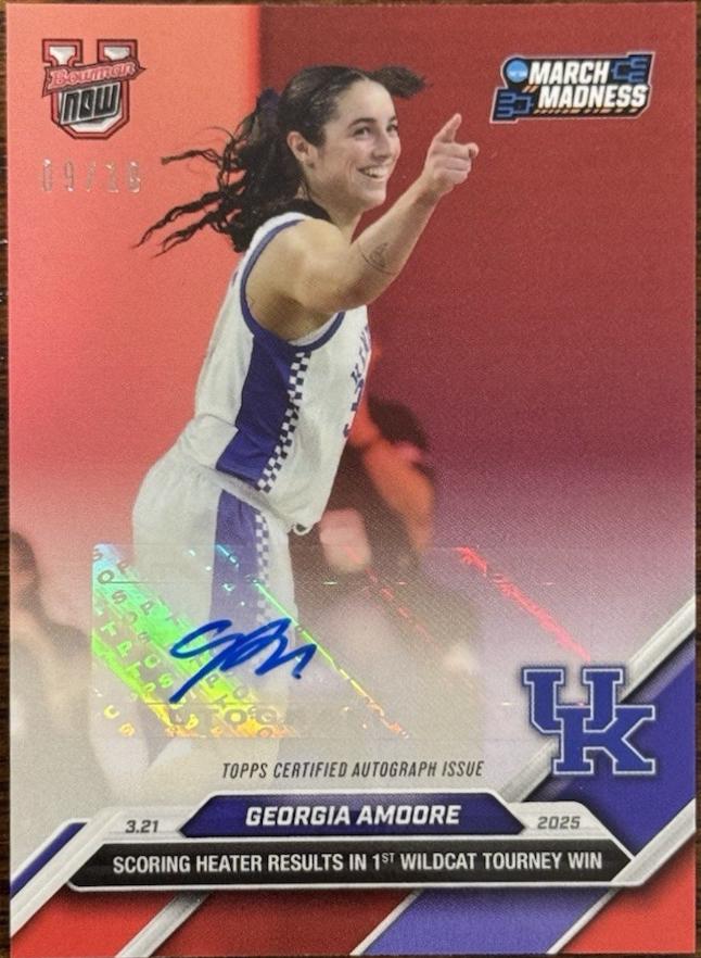 Georgia Amoore #93A 2024 Bowman U Now Autograph Basketball