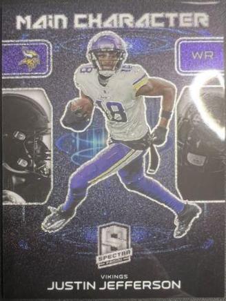 Justin Jefferson #14 Football Cards 2023 Panini Spectra Main Character