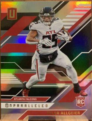 Tyler Allgeier #UNP-32 2022 Panini Chronicles Football Unparalleled