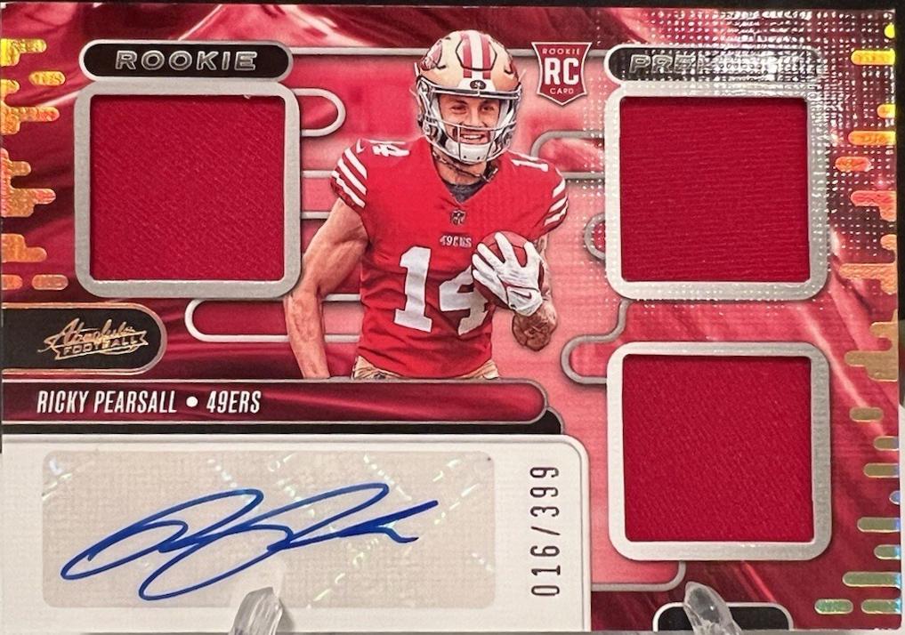 Ricky Pearsall #RPMA-RPL 2024 Panini Absolute Rookie Premiere Materials Auto Football