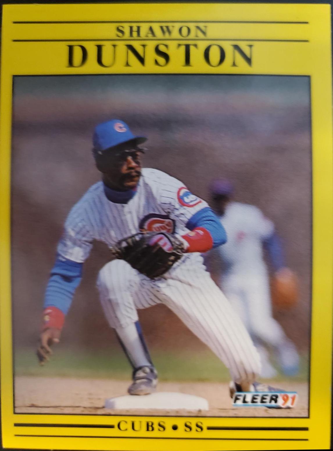 Shawon Dunston #420 Baseball Cards 1991 Fleer
